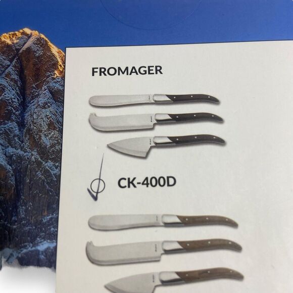 Legnoart Fromager Cheese Enthusiast Knives Set Of 3 Cheese Knives Wood Handles - Picture 9 of 9